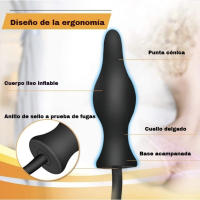 Enchufe de Silicona Expandible Seguro para el Cuerpo Impermeable, Enchufe Anal, Masajeador de Prostata, Juguetes Sexuales para Adultos, Juguetes Sexuales Gay - details 5