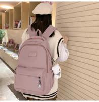 Mochila japonesa grande para estudiantes, sencilla y versátil, material de poliéster unisex, decoración de muñecas - details 11