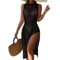 Traje de Baño Tanga Sexy para Mujer Vestido de Bikini sin Mangas Traje de Playa de Punto - details 0