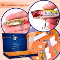 Como Rego, Calendario de Adviento, Set de Cebo, Equipo para Adultos y Niños, Accesorios de Pesca (24 piezas) - details 1