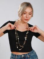 Collares largos para mujer, collares de moda con cuentas de cristal en capas bohemias para mujer, collares llamativos de moda, joyería - details 0