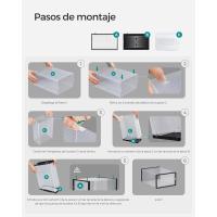 Cajas de Zapatos de Plástico Juego de 18 Organizadores Plegable, Apilable, Transparente, Blanco - details 41