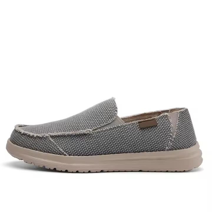 Zapatos de tela ligeros y transpirables para hombre, pantuflas de gran tamaño, un pedal - 1