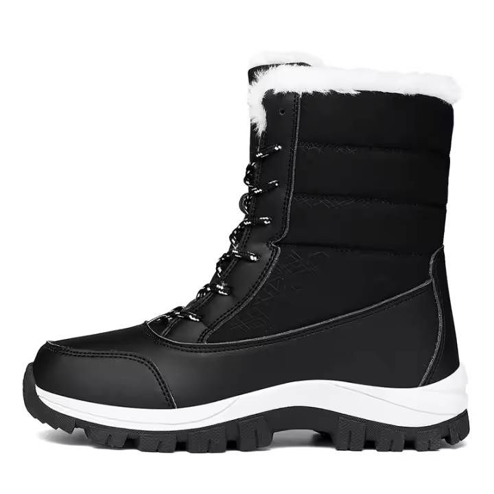 Botas de nieve de invierno para mujer, zapatos impermeables, botines de tenis cómodos para caminar y senderismo - 1