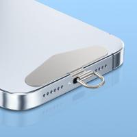 Parche de cordón de Metal para teléfono móvil, tarjeta Universal de acero inoxidable, funda ultrafina antipérdida para teléfono inteligente, Clips de lengüeta de cuerda colgante, 5 uds. - details 7