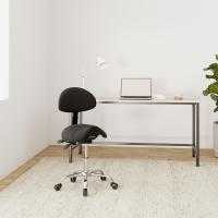 Trabajo, Taburete de Oficina - regulación de la Altura del Asiento Negro - details 1