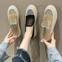 Dou Zapatos individuales transpirables de malla de pesca de un solo paso con parte inferior plana y versátiles para mujer - details 2