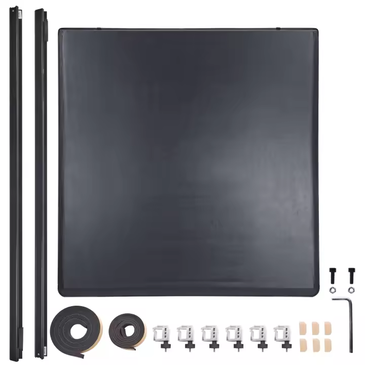 SucceBuy Cubierta enrollable para caja de camioneta - Compatible con Dodge Ram 1500 2002-2018, Ram 2500/3500 2003-2024, Classic 2019-2024, cama de 6.4 x 5.5 pies, PVC suave - 1