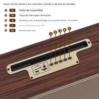 Altavoz de Madera Vintage Altavoz Subwoofer Inalámbrico de Doble Audio Small para Ordenador y Teléfono Móvil - details 1