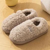 Pantuflas de felpa suaves para mujer, zapatos con suela antigrasa, cómodos, suaves, para interiores, invierno - details 11
