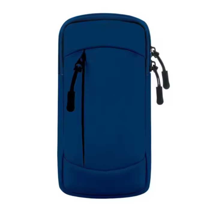 Bolsa de brazo para teléfono móvil para correr de PU, soporte elástico impermeable para teléfono para correr, brazalete ligero de doble capa, funda deportiva para teléfono - 1
