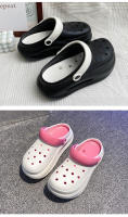 Sandalias de oficina para mujer, de verano, antideslizantes, de suela gruesa, con aumento de altura, de doble uso y punta cerrada. - details 25