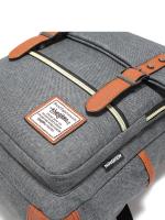 Mochila retro para ordenador portátil con puerto de carga USB, mochila de viaje impermeable para hombres y mujeres - details 35