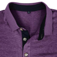 Camiseta Polo Básica de Manga Larga con Solapa para Hombre - details 61