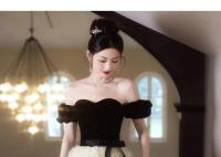 Vestido de Princesa Fugitiva de Estilo Occidental de Alta Gama Elegante Disfraz de Aniversario para Mujeres Moda Femenina - details 12