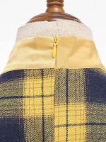 2025 nuevo Retro cuello falso Bowknot Plaid Vintage 1950s mujeres 3/4 manga larga Otoño Invierno elegante bolsillos Midi vestidos - details 16