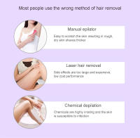 Depiladora recargable por USB para mujer, afeitadora corporal portátil, herramienta rotativa de eliminación de vello facial, piernas, Bikini y labios - details 1