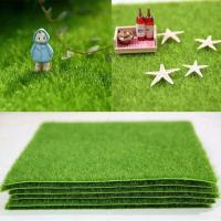 Musgo artificial simulado, césped, alfombra de césped verde falso, hogar rural en miniatura de bricolaje - details 0