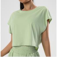 Camiseta de Yoga de Verano Top Casual con Secado Rápido Ropa Suelta y Transpirable de Manga Corta para Mujer Ideal para Correr al Aire Libre - details 2