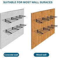 estantes de garaje de 2 x 6 pies con ganchos, estante de pared de metal de 24 x 72 pulgadas, estantes de almacenamiento de garaje, para tienda, cobertizo, almacenamiento de garaje - details 5