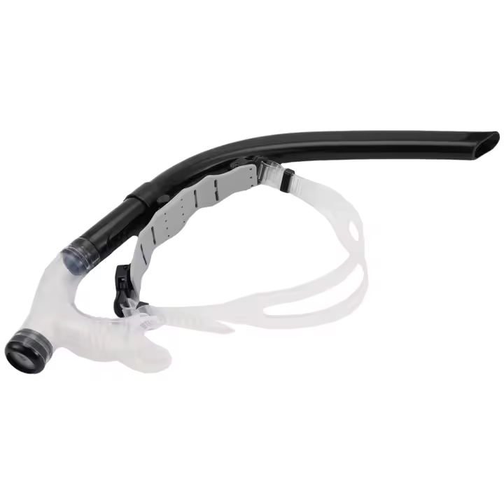 Entrenamiento de natación Snorkel montaje central frontal cómodo boquilla de silicona montada equipo de nadadores jóvenes para adultos - 1