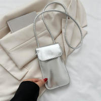 Bolso bandolera de cuero PU sólido para mujer, bolso para teléfono móvil - details 4