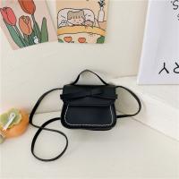 Dulce bolso de hombro con lazo de cuero PU, bolso cruzado con lazo de Color sólido, monedero, cartera, Bolso pequeño para niños, ropa de calle - details 8