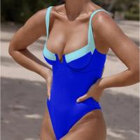 Traje de baño de una pieza, Bikini para mujer, nuevo estilo, traje de baño empalmado, diseño integrado, traje de baño cómodo y elegante - details 39