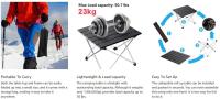 Mesa de camping plegable portátil ultraligera con aleación de aluminio de alta resistencia para uso en jardines y fiestas - details 3