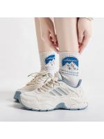 2025 primavera nuevo pops zapatos mujer transpirable malla deportes zapatos grueso fondo aumento ocio pequeño blanco zapatos. - details 2