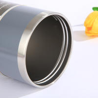 Taza portátil de acero inoxidable para coche, termo con pajita y Asa de doble pared, botella de agua deportiva de viaje - details 8