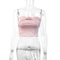 Top corto de verano Sexy de gama alta Pure Desire Tube para mujer, nuevo Top corto ajustado con pecho envuelto - details 7