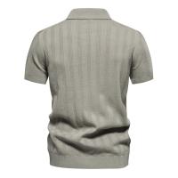 Polo de punto para hombre, manga corta y cuello vuelto, novedad - details 6
