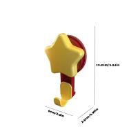 Ganchos adhesivos en forma de estrella con gran capacidad de peso, No requiere perforación, gancho de almacenamiento impermeable, 5 uds. - details 0