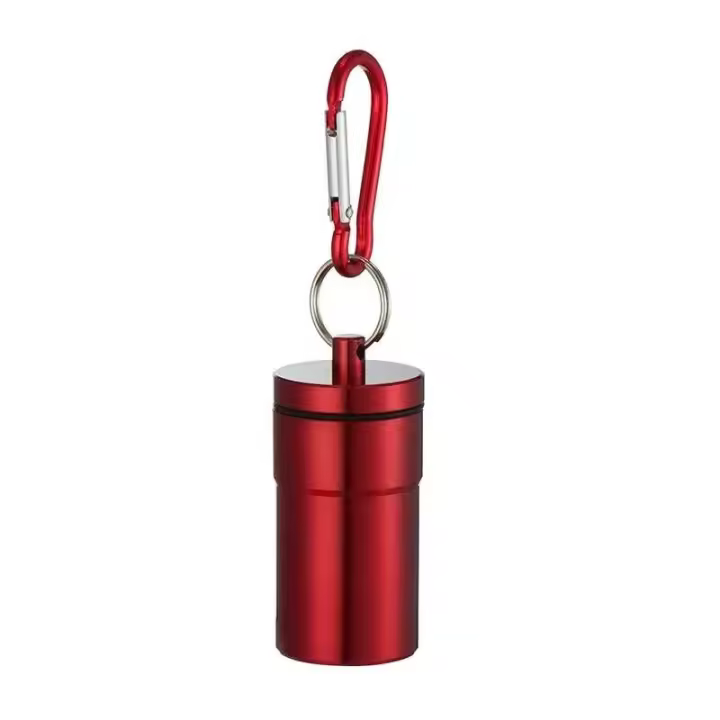 Soporte de Aluminio para Cigarrillos a Prueba de Viento Cenicero Portátil para Al Aire Libre con Llave de Bolsillo - 1