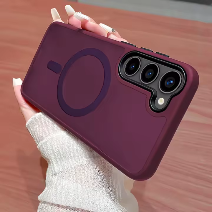 Nueva funda de teléfono de negocios translúcida mate de lujo para Samsung Galaxy S25 S24 Ultra S23 S22 Plus S20 S21 FE Magsafe cubierta magnética - 1