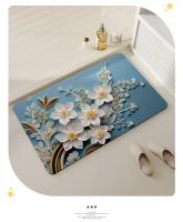 Alfombra de Baño 3D Absorbente Barro de Diatomeas Suave Alfombra de Entrada Antideslizante - details 3