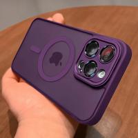Funda magnética de lujo con armadura translúcida mate a prueba de golpes para iPhone 14, 13, 12, 11, 15 Pro Max Plus, funda de carga inalámbrica Magsafe - details 6