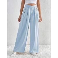 Pantalones de Oficina para Mujer de Cintura Alta y Piernas Anchos Cómodos y Elegantes - details 9