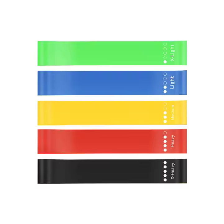 Bandas Elasticas Fitness, Bandas Elasticas Musculacion [Juego de 5], Bandas Elasticas Fitness con Bolsa Almacenamiento e Guía de Ejercicios, Bandas de Resistencia para Piernas, Glúteos, Brazos - 1