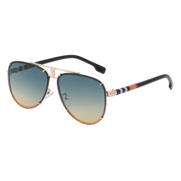 Gafas de sol para hombre 2025 nuevas retro de doble viga Toad gafas de sol femeninas gafas de moda gafas de sol. - 1