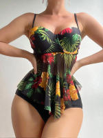 Bikini de diseño para mujer, conjunto de 2 piezas, traje de baño de cintura alta, adelgazante, ropa de playa Vintage con Push-up, 2023 - details 3