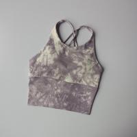 Sujetador deportivo de belleza para mujer, Top de entrenamiento con realce de gimnasio, transpirable, Tie-Dye - details 4