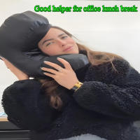 Almohada facial ergonómica contorneada con almohadilla de soporte para el cuello extraíble - Reduce la hinchazón facial, diseño antiarrugas de rebote lento de gravedad cero - Tejido de poliéster suave, solo lavar a mano - Perfecto para uso matutino y cuid - details 7