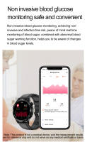 2025 Nuevo ET381 Smartwatch Asistente de voz ECG Electrocardiograma Detección de glucosa en sangre no invasiva Pantalla AMOLED Compatible con Android IOS Smartwatch - details 9