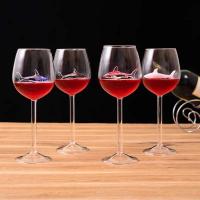 Copa de vino con forma de tiburón, whisky, champán, colas de cristal, decoración de cena, copas de flautas para fiesta, 2 uds. - details 18