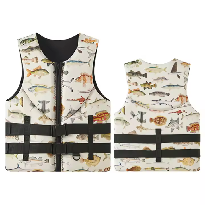 Chaleco de Vida para Adultos con Super Buoyancia Neopreno para Surf Raft Kayak Pesca Jet Ski Deportes Acuáticos Natación Rescate - 1