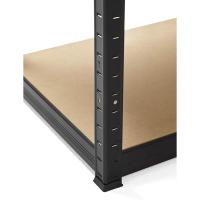 Estanterías Metálicas de Acero Galvanizado con 5 Baldas de MDF, Plata, 180x90x40cm Pack de 2 - details 13