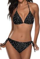 Traje de baño de vacaciones casual de bikini de tres puntos dividido para mujer profesional - details 35