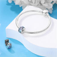 Encantos de Plumas de Plata Esterlina S925 para Mujeres Regalo de Joyería Fina para Cumpleaños Ajustables a Pulseras Originales de 3mm DIY con Zirconia - details 13
